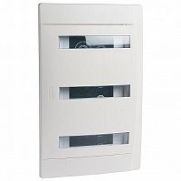 Распределительный шкаф Practibox 36 мод., IP40, встраиваемый, пластик, белая дверь, с клеммами |  код. 601119 |   Legrand